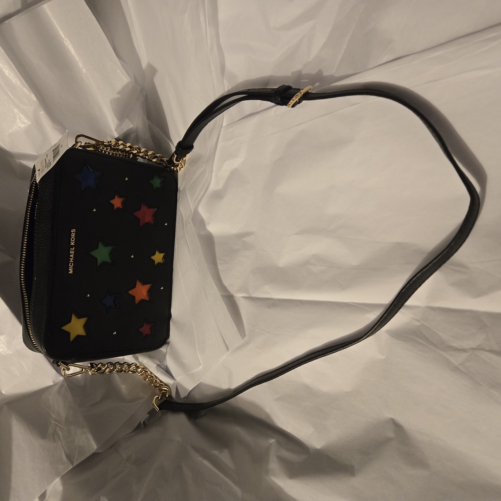 MICHAEL Michael Kors Black Crossbody Bag with Gold Hardware